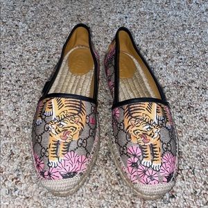 Gucci tiger espadrilles